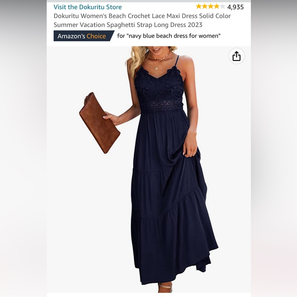 NWT! Deep Blue Sundress